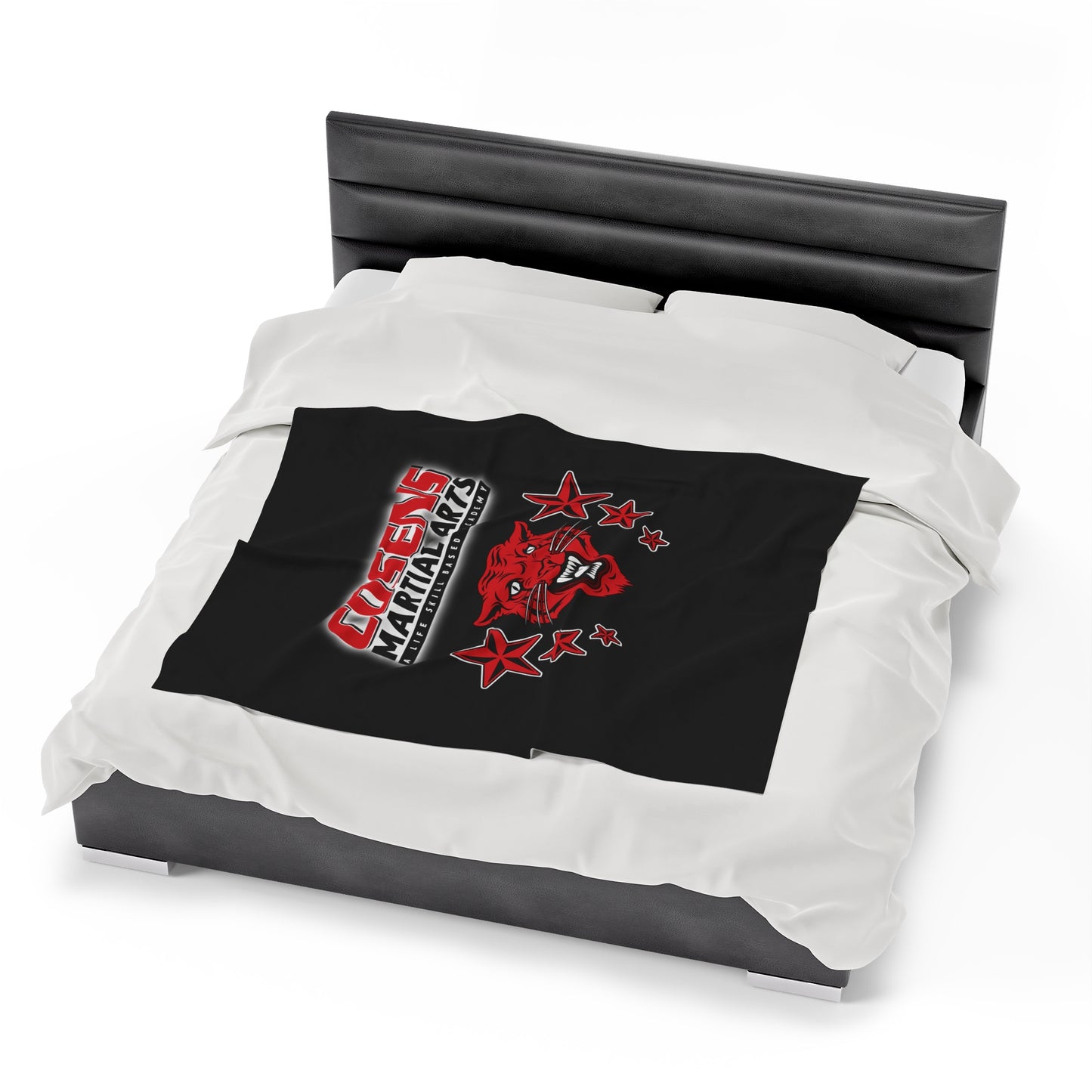 Fierce Comfort – Cosens Martial Arts Tiger Emblem Blanket