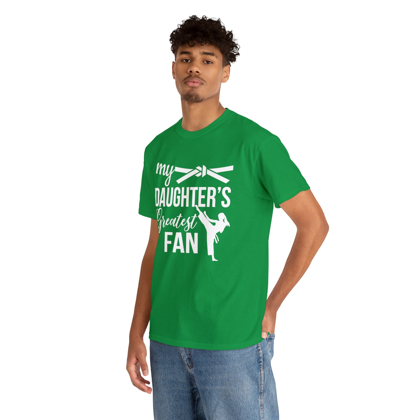 My Daughter's Greatest Fan! Shirt For Mom or Dad Heavy Cotton T-Shirt