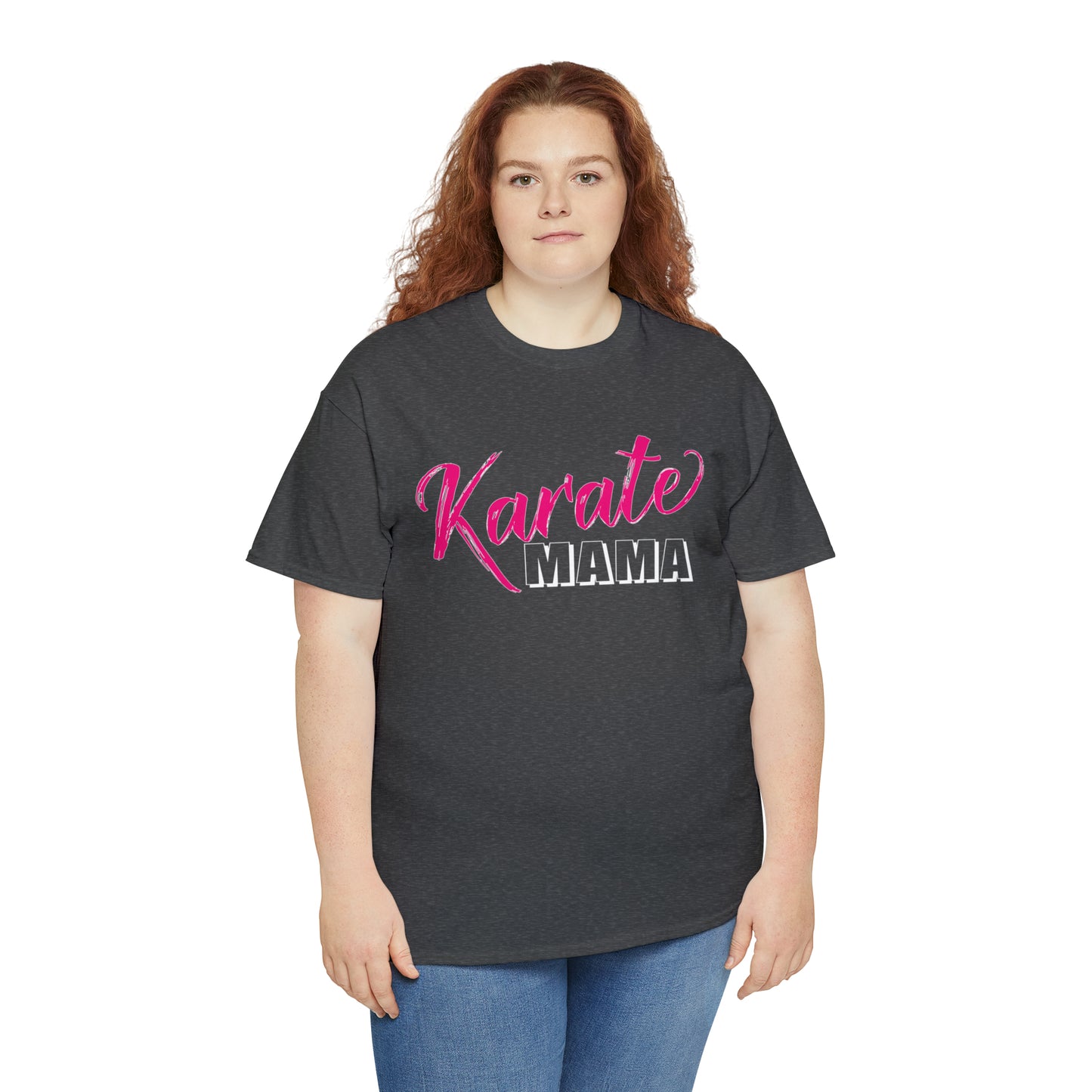 Karate Mama, Shirts For Mom, Heavy Cotton T-Shirt