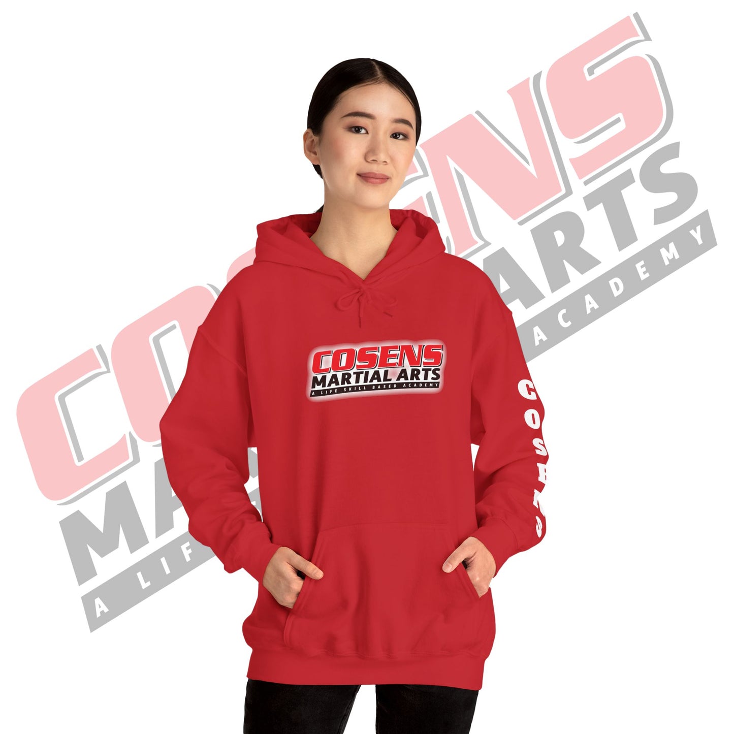 Adult Custom Pullover Hooded Sweatshirt (Name on Sleeve)