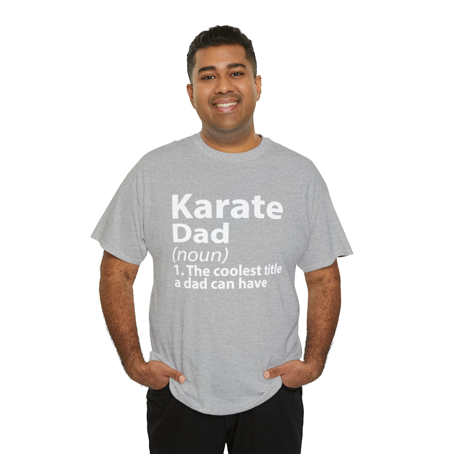 Karate Dad Noun Heavy Cotton Tee