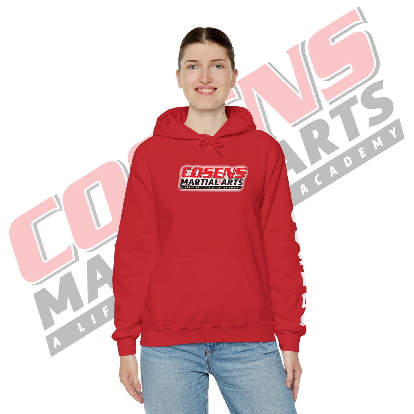 Adult Custom Pullover Hooded Sweatshirt (Name on Sleeve)