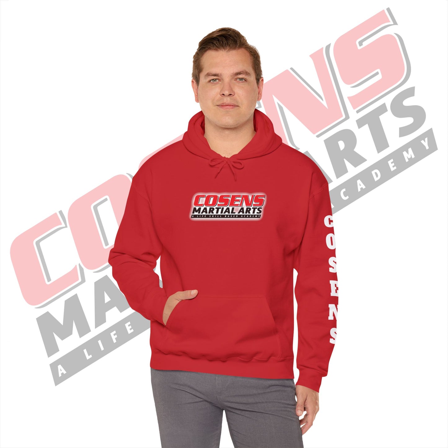 Adult Custom Pullover Hooded Sweatshirt (Name on Sleeve)