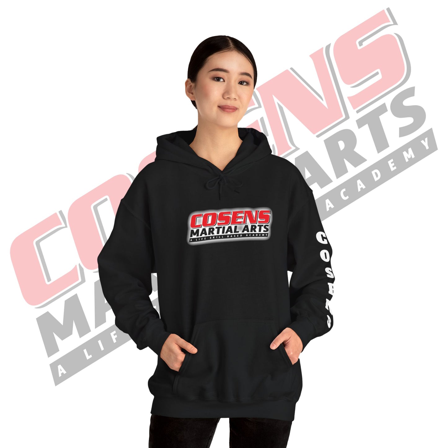 Adult Custom Pullover Hooded Sweatshirt (Name on Sleeve)