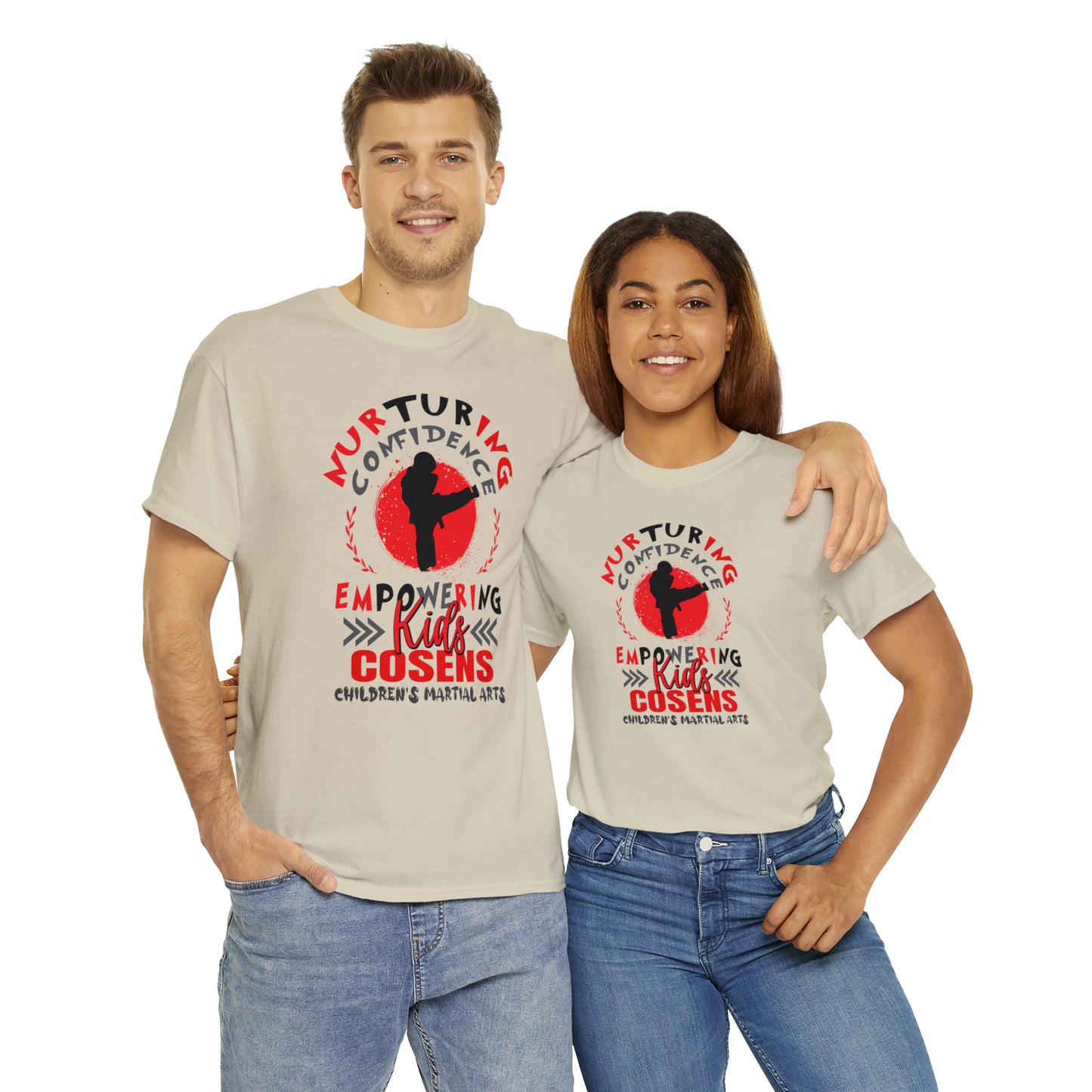 Adult "Nurturing Confidence" Cosens Martial Arts Unisex Heavy Cotton Tee Unisex Heavy Cotton Tee