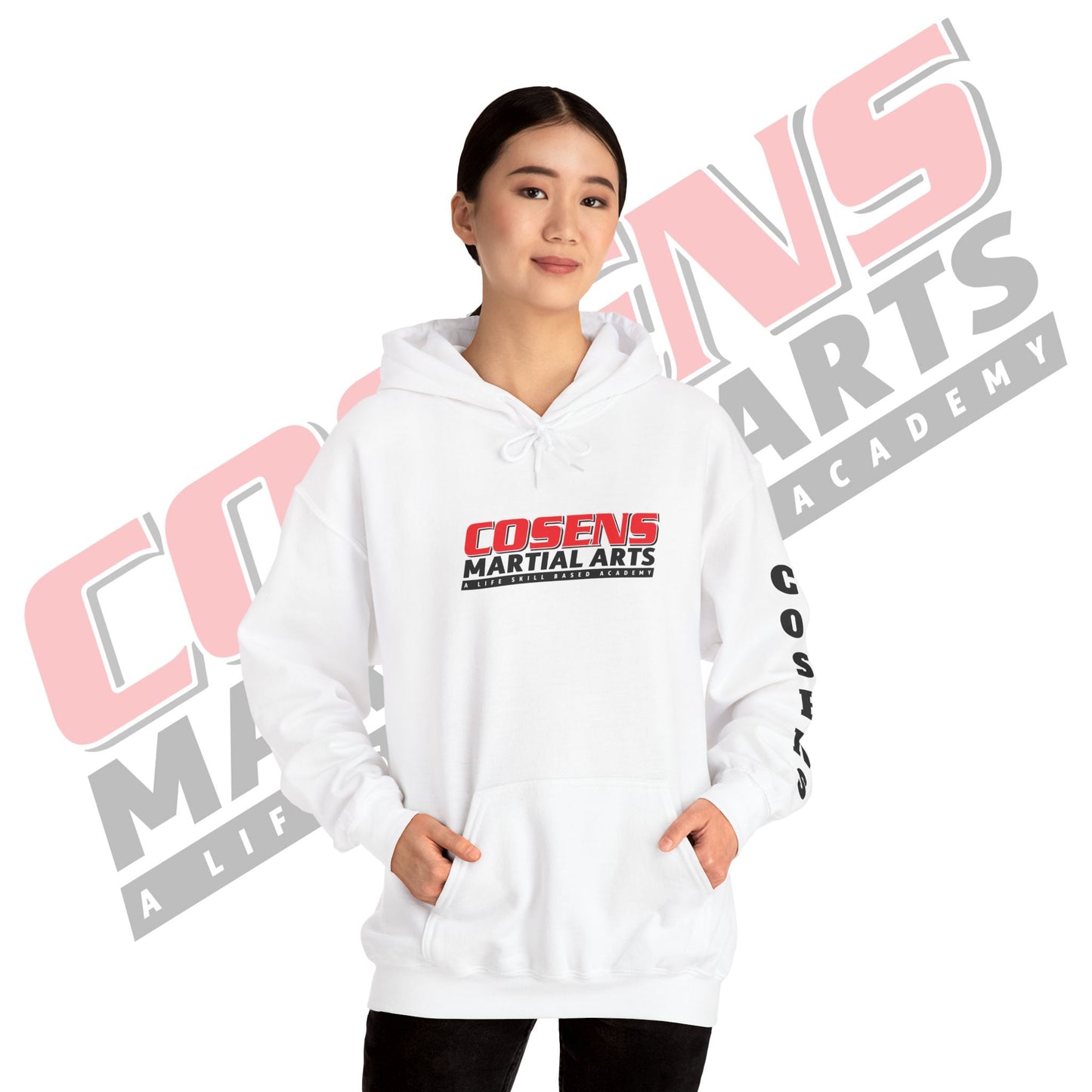 Adult Custom Pullover Hooded Sweatshirt (Name on Sleeve)