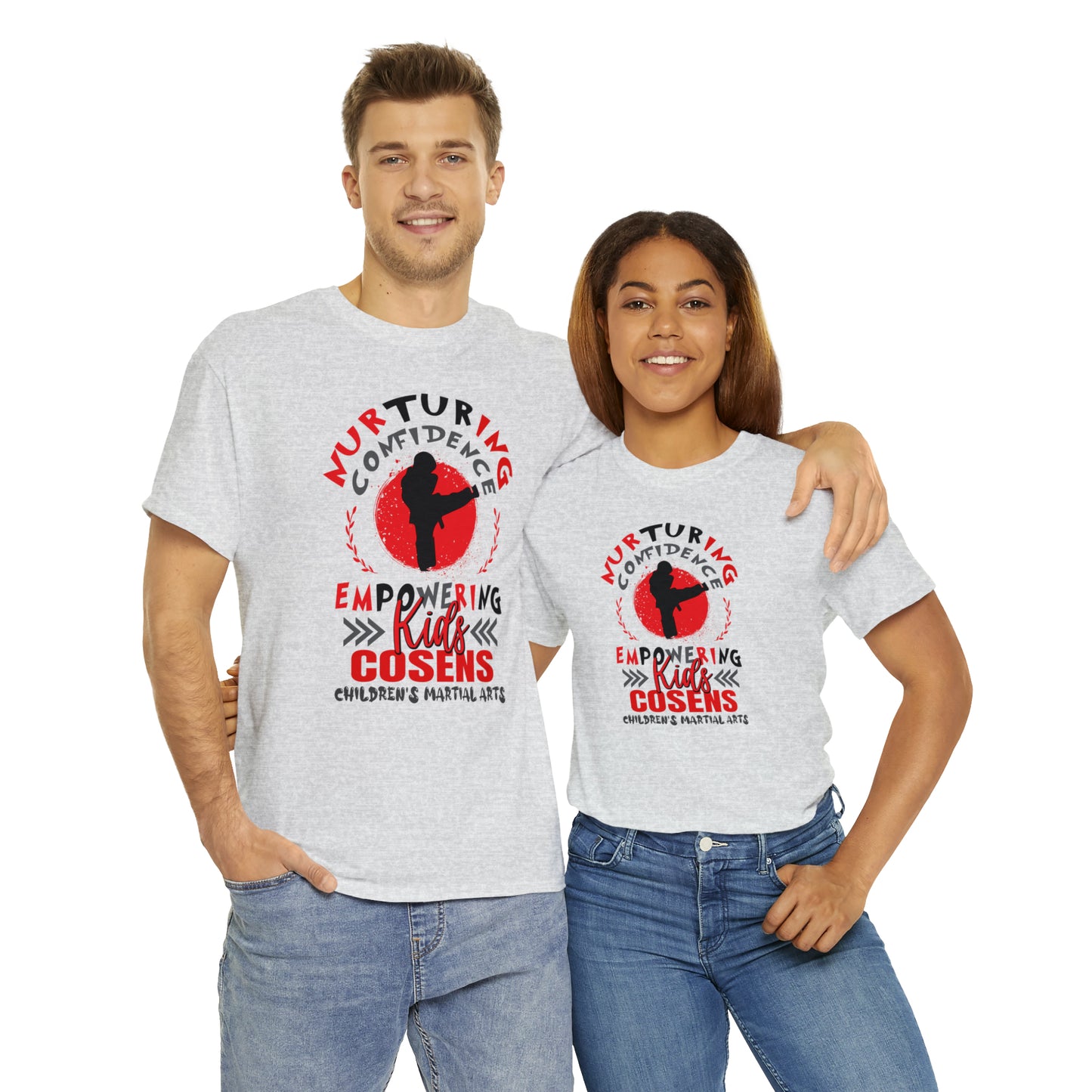 Adult "Nurturing Confidence" Cosens Martial Arts Unisex Heavy Cotton Tee Unisex Heavy Cotton Tee