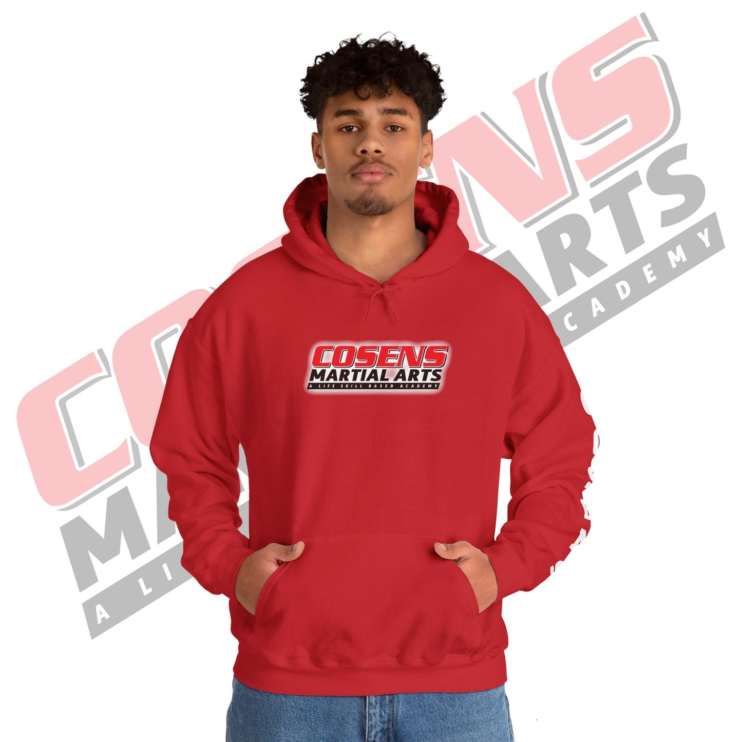 Adult Custom Pullover Hooded Sweatshirt (Name on Sleeve)