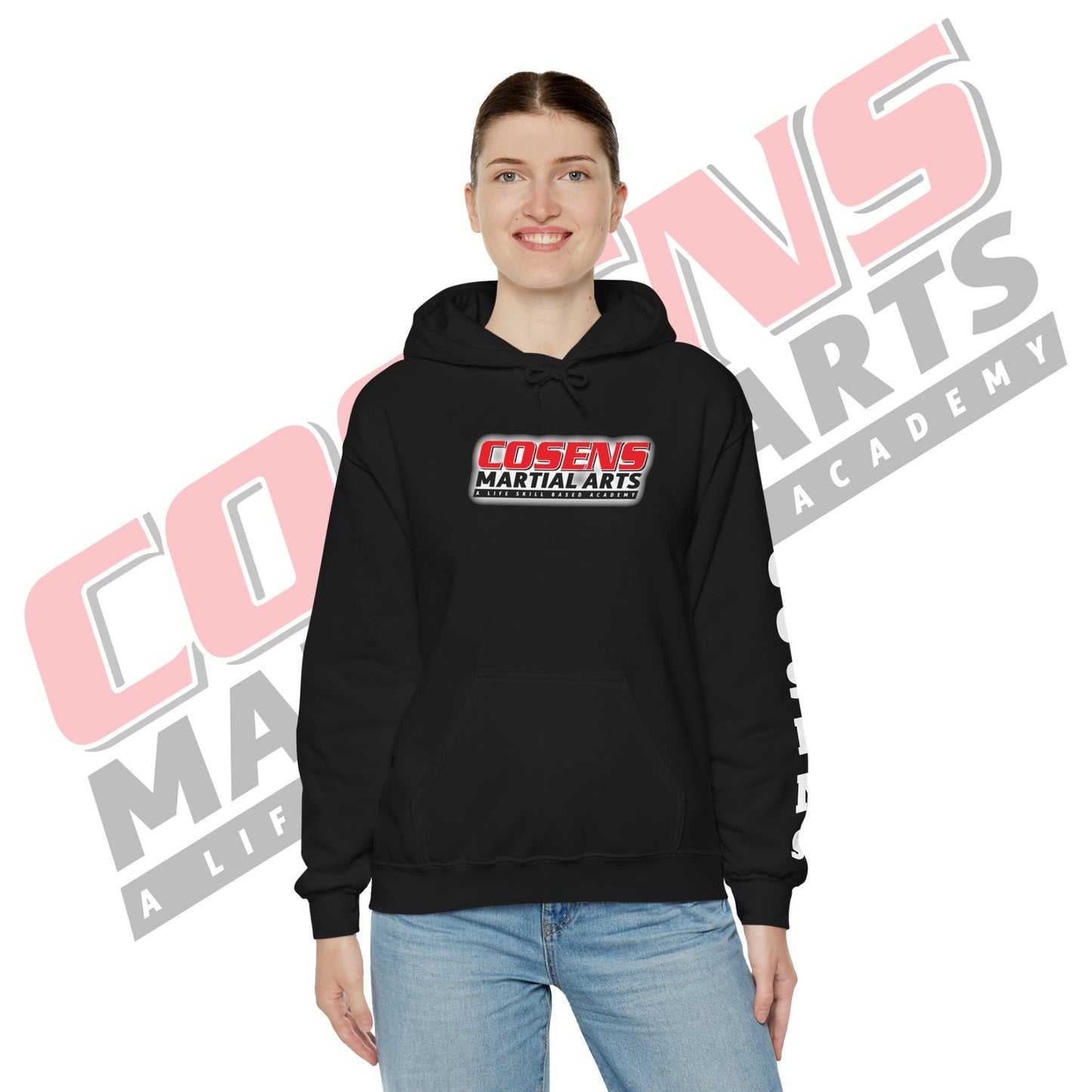 Adult Custom Pullover Hooded Sweatshirt (Name on Sleeve)