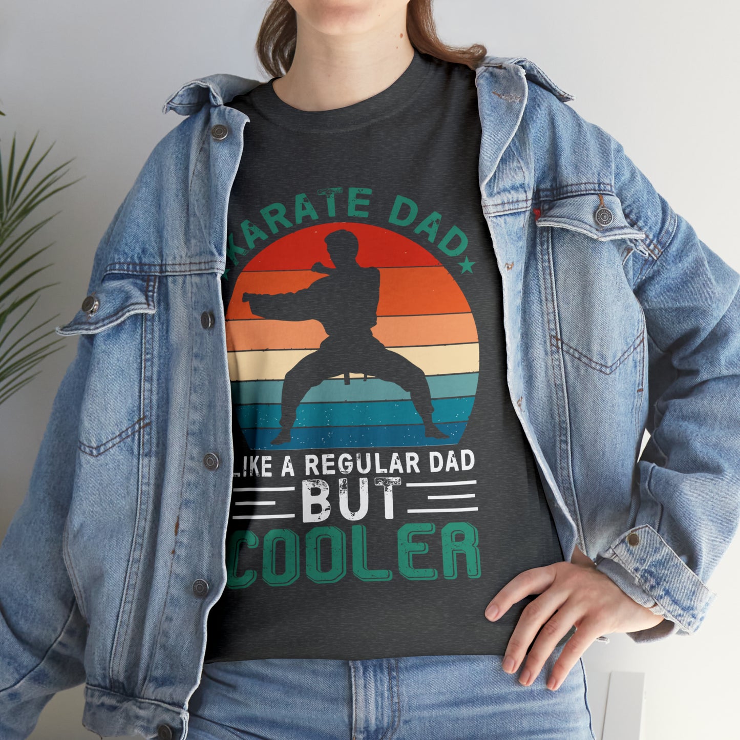 Cool Karate Dad Heavy Cotton Tee