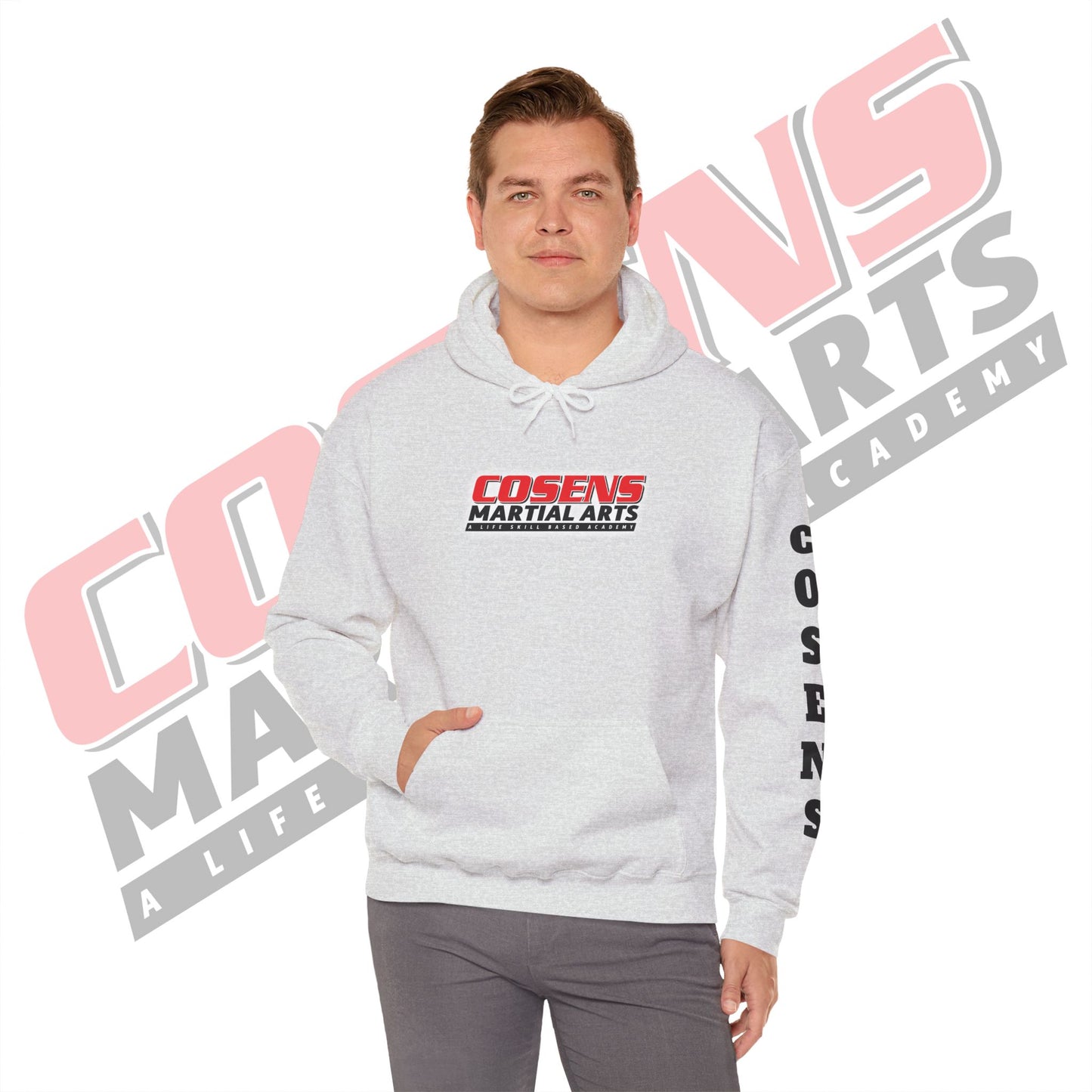 Adult Custom Pullover Hooded Sweatshirt (Name on Sleeve)