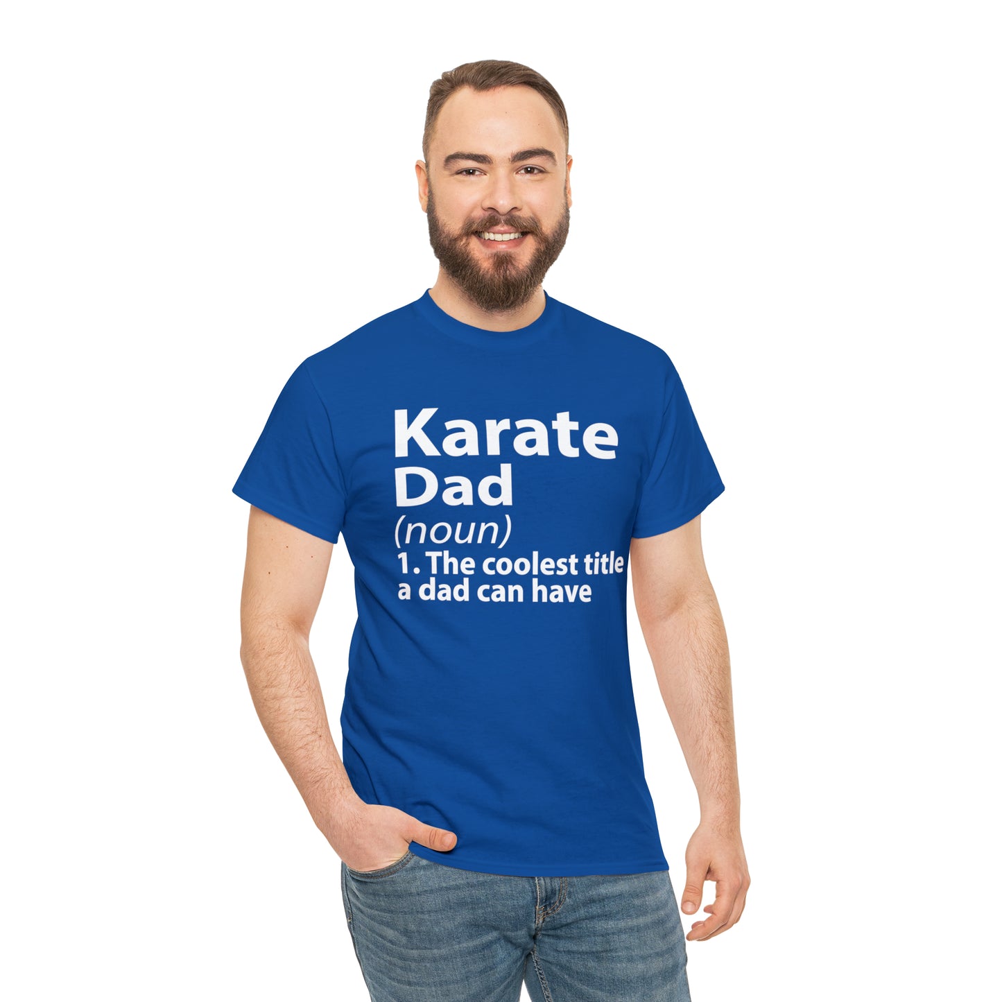 Karate Dad Noun Heavy Cotton Tee