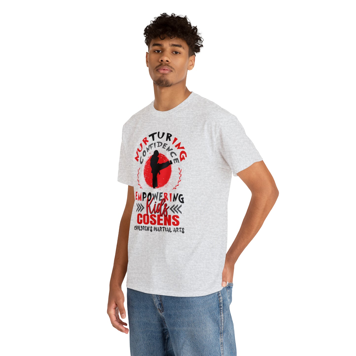 Adult "Nurturing Confidence" Cosens Martial Arts Unisex Heavy Cotton Tee Unisex Heavy Cotton Tee