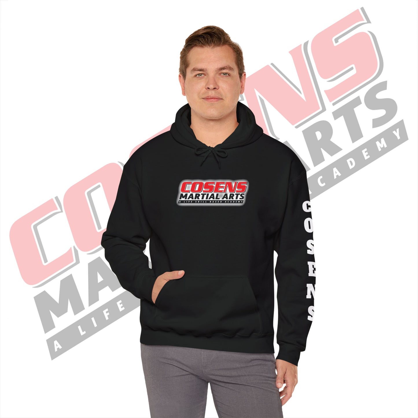 Adult Custom Pullover Hooded Sweatshirt (Name on Sleeve)