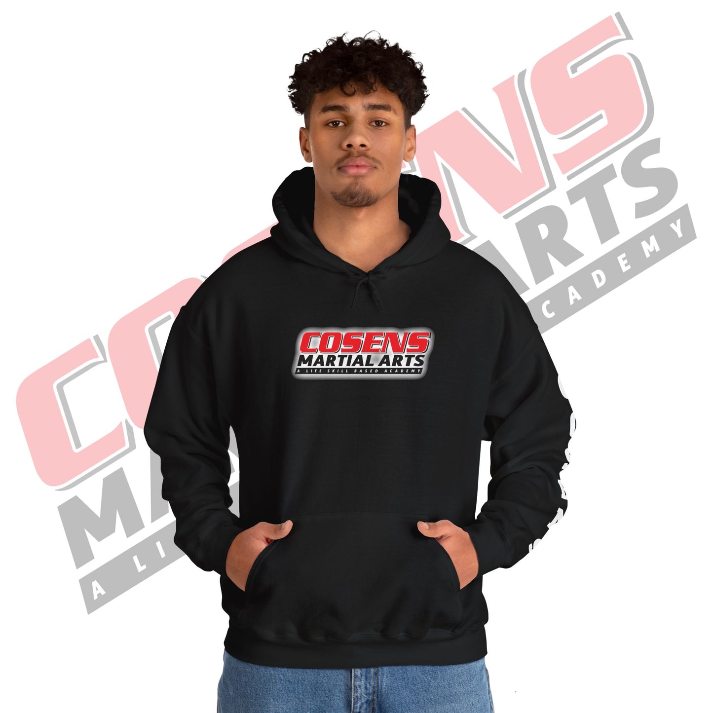 Adult Custom Pullover Hooded Sweatshirt (Name on Sleeve)