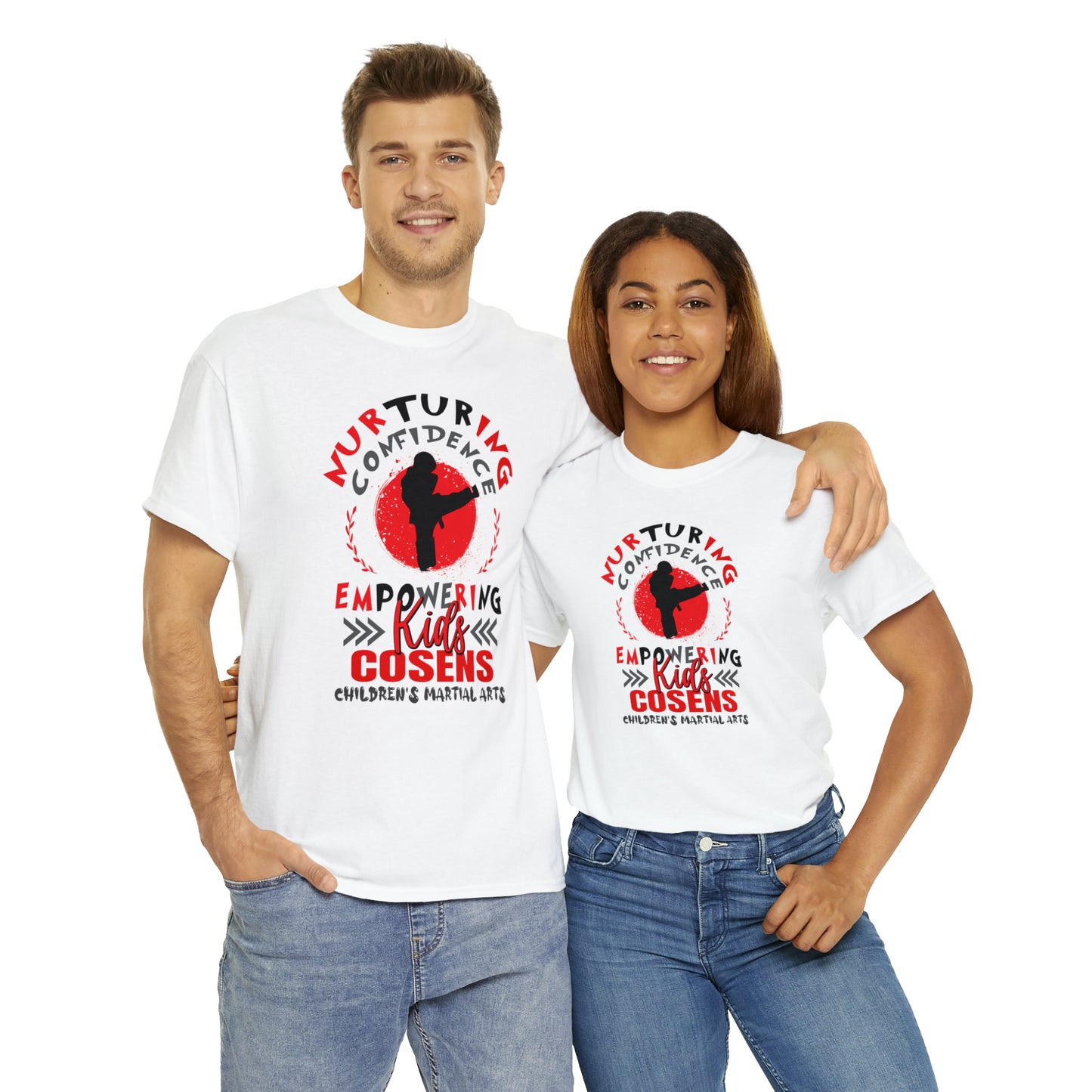 Adult "Nurturing Confidence" Cosens Martial Arts Unisex Heavy Cotton Tee Unisex Heavy Cotton Tee