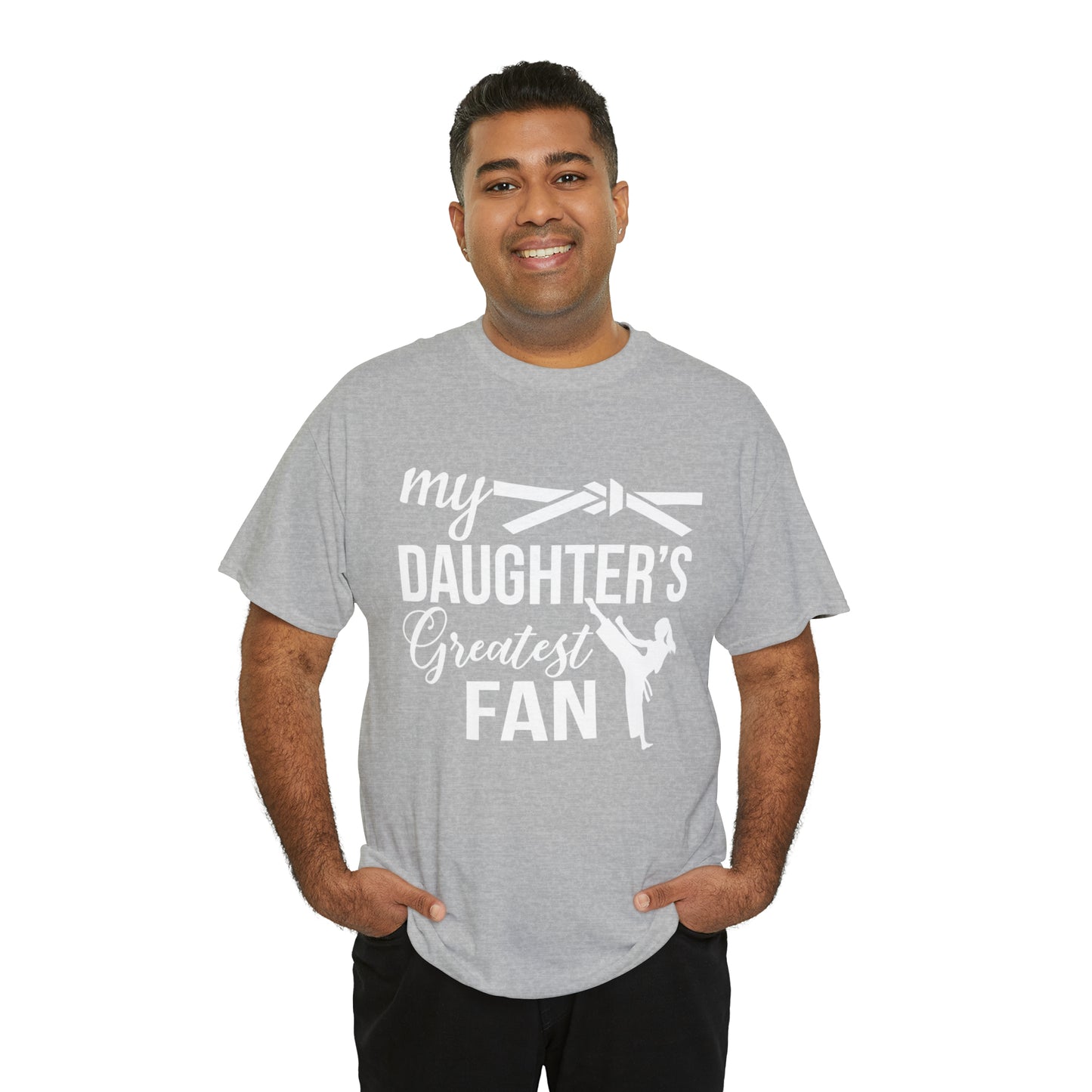 My Daughter's Greatest Fan! Shirt For Mom or Dad Heavy Cotton T-Shirt