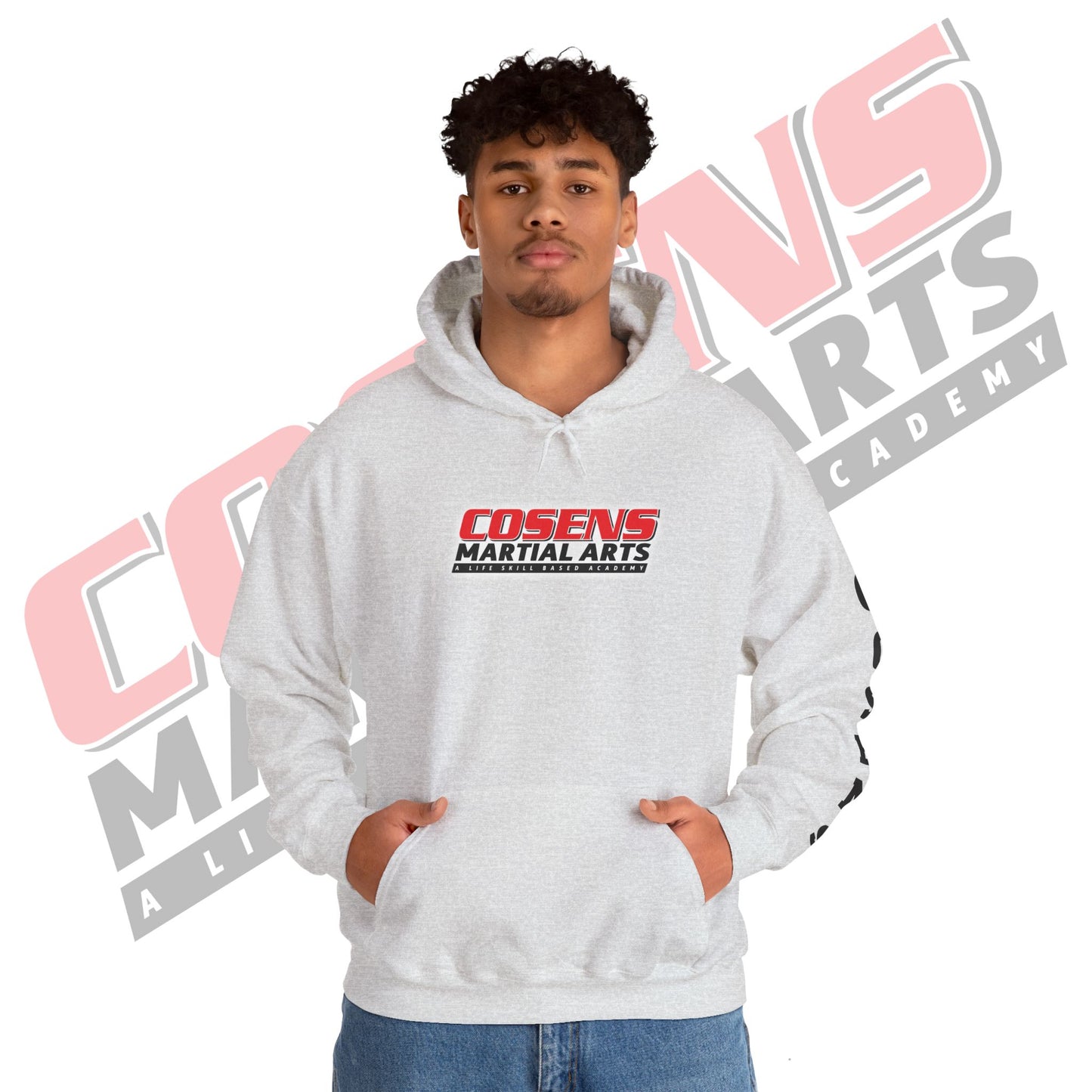 Adult Custom Pullover Hooded Sweatshirt (Name on Sleeve)