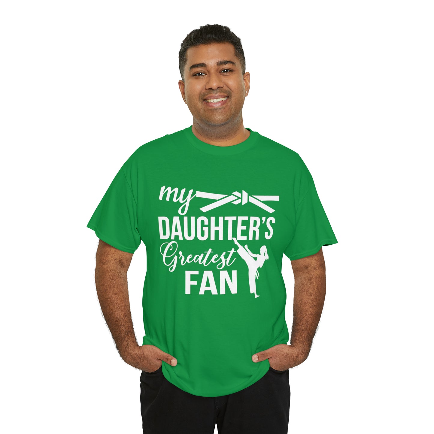 My Daughter's Greatest Fan! Shirt For Mom or Dad Heavy Cotton T-Shirt