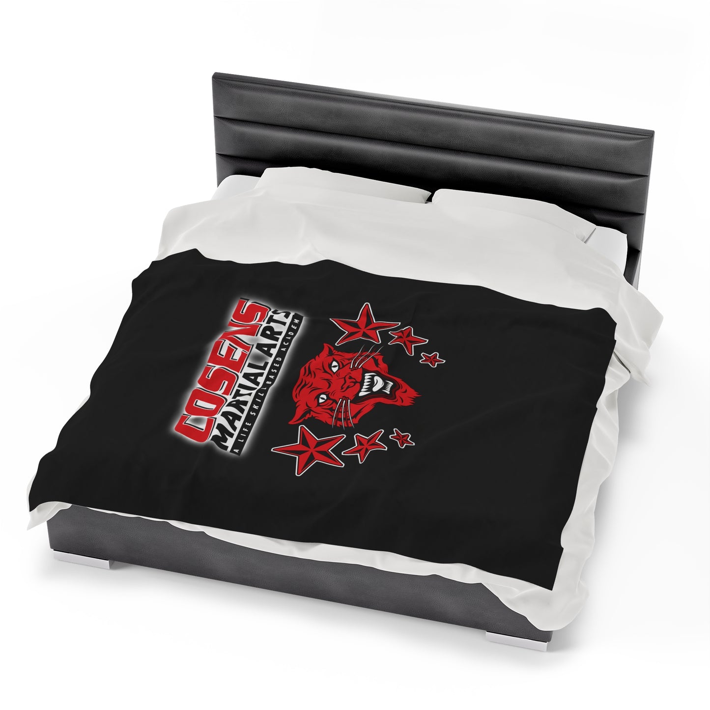 Fierce Comfort – Cosens Martial Arts Tiger Emblem Blanket